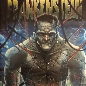 Frankenstein monster art matted horror 11x14